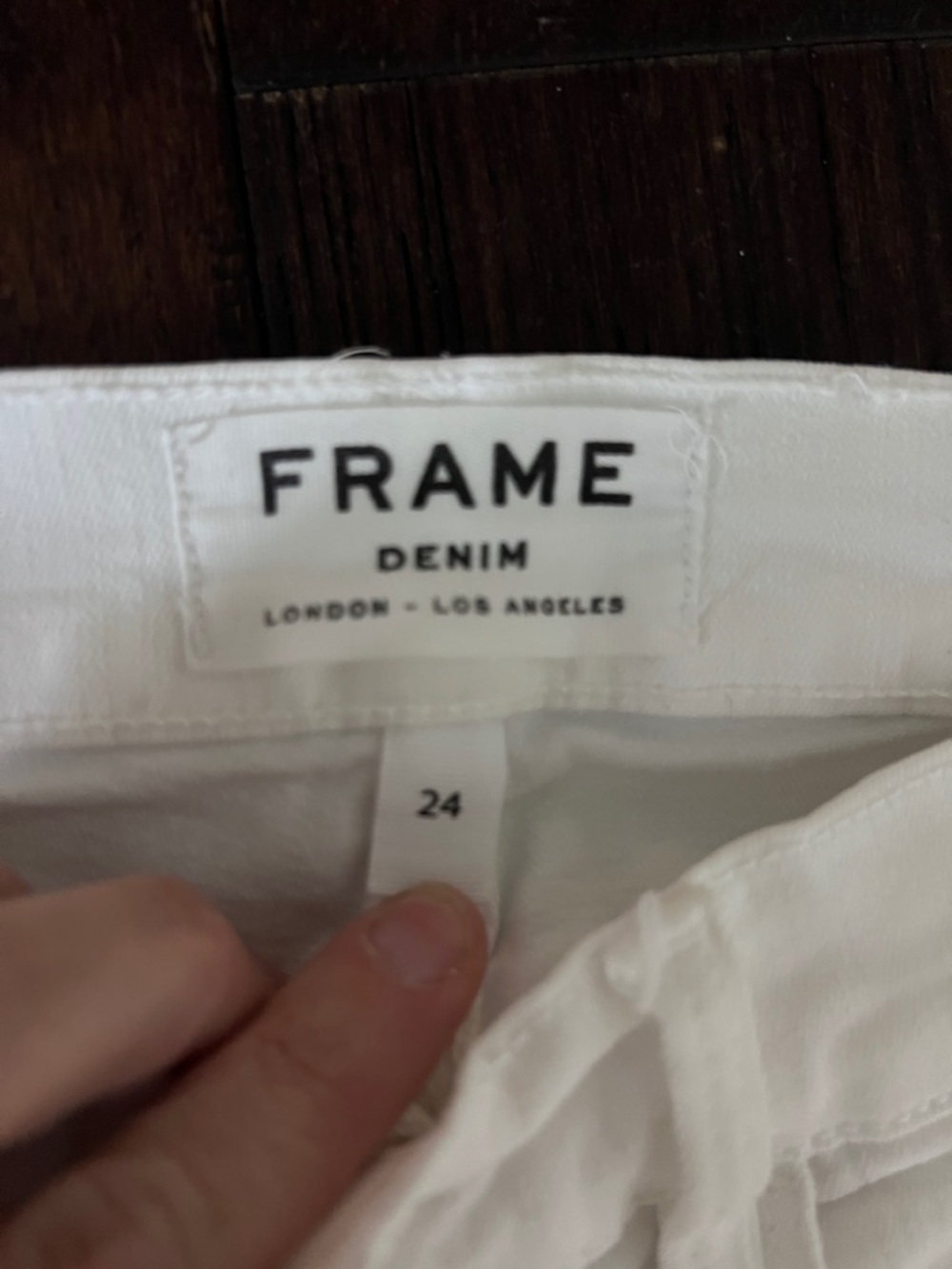 Frame Denim White Ripped Skinny Jeans - Picture 2 of 3